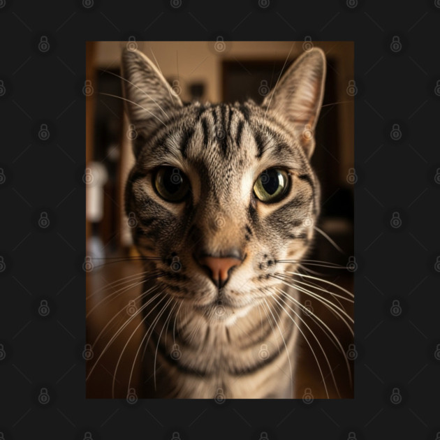 Judgmental Cat Tee - Tabby Stare Down Design. cat shirt funny tabby design judgmental humor pet apparel whiskers gift by OUTFITPAW