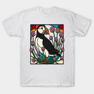 Atlantic Puffin Coastal Nature Design T-Shirt