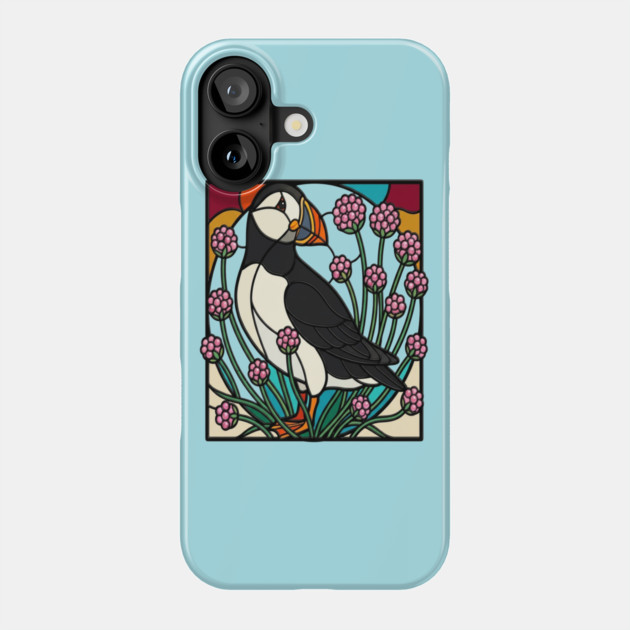 Atlantic Puffin Coastal Nature Design Phone Case by BirdsnStuff