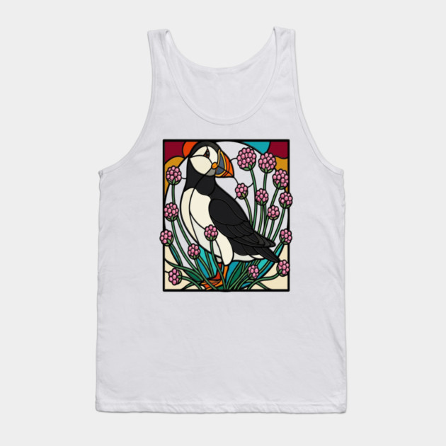 Atlantic Puffin Coastal Nature Design Tank Top by BirdsnStuff