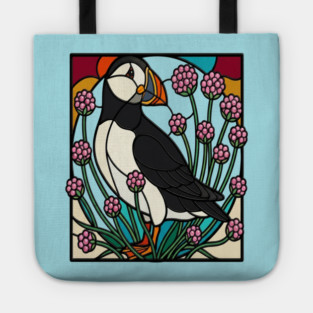 Atlantic Puffin Coastal Nature Design Tote
