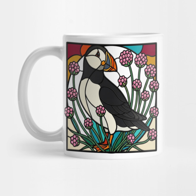 Atlantic Puffin Coastal Nature Design by BirdsnStuff