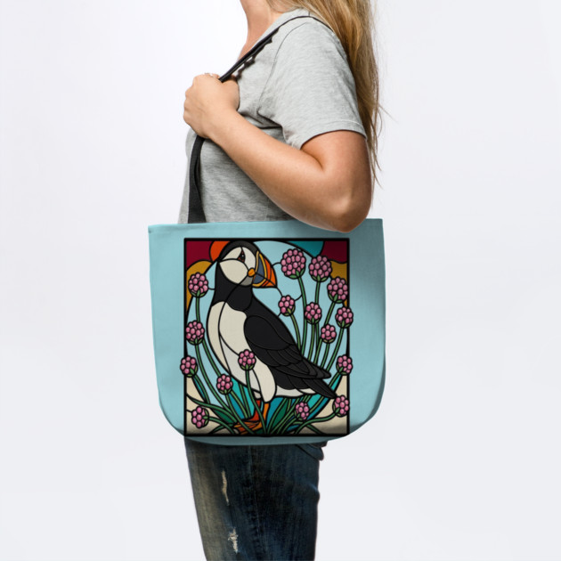 Atlantic Puffin Coastal Nature Design by BirdsnStuff