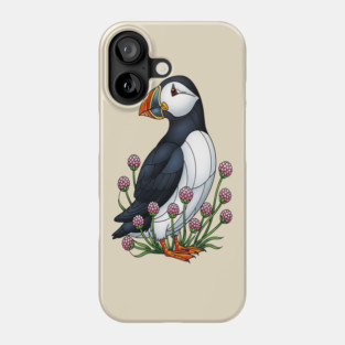 Northern Puffin Coastal Nature Art Phone Case