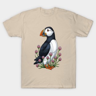 Northern Puffin Coastal Nature Art T-Shirt