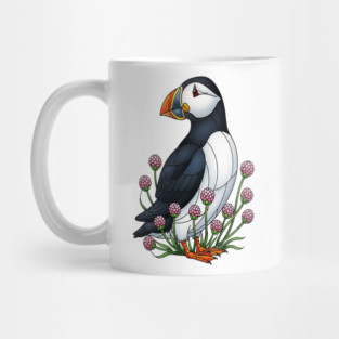 Northern Puffin Coastal Nature Art Mug