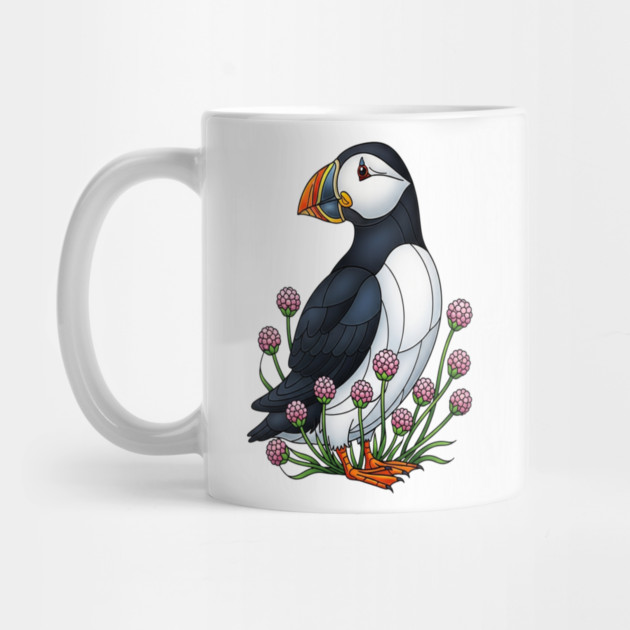 Northern Puffin Coastal Nature Art by BirdsnStuff