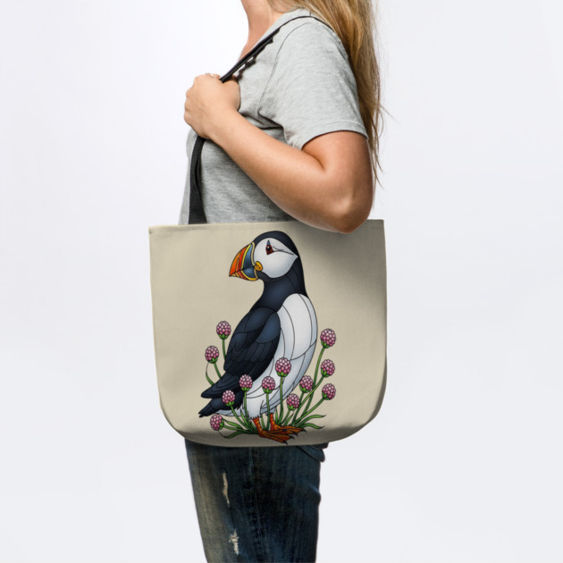 Northern Puffin Coastal Nature Art by BirdsnStuff