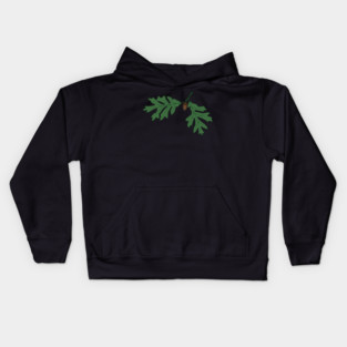 Vintage Oak Leaves & Acorn – Woodland Botanical Design Kids Hoodie