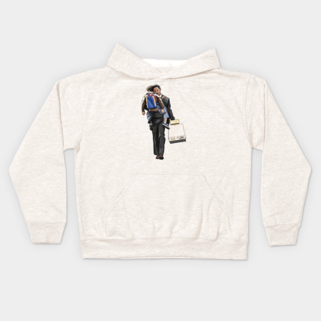 The Pursuit of Happyness: Dad Kids Hoodie by 51Deesigns