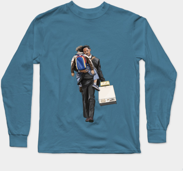 The Pursuit of Happyness: Dad Long Sleeve T-Shirt by 51Deesigns