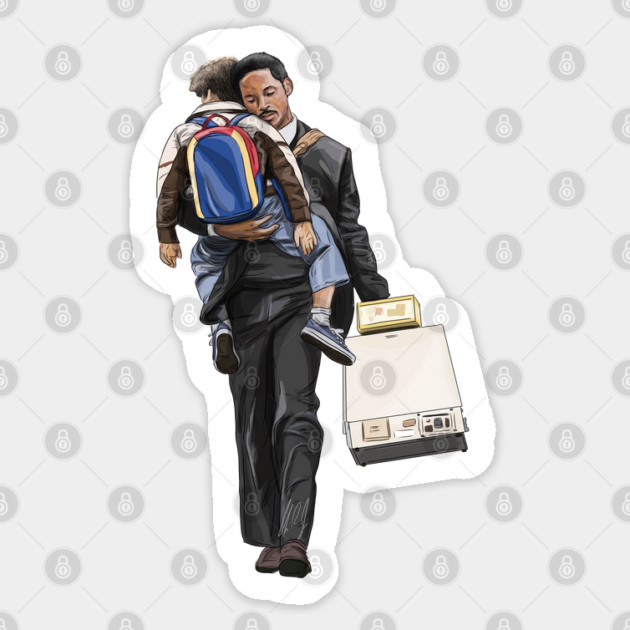 The Pursuit of Happyness: Dad Sticker by 51Deesigns