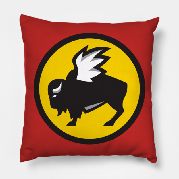 Buffalo Wild Wings Pillow by James Bates