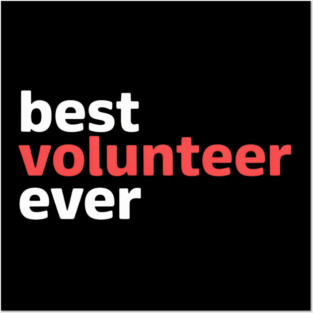 Best Volunteer Ever Posters and Art