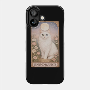 Angorance Tarot Card - Turkish Angora White Cat Art Phone Case