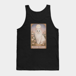 Angorance Tarot Card - Turkish Angora White Cat Art Tank Top