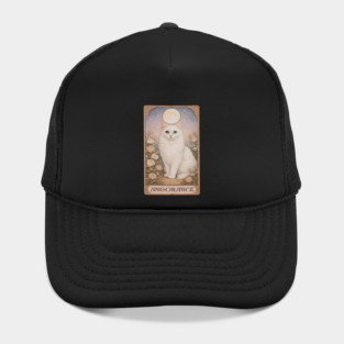 Angorance Tarot Card - Turkish Angora White Cat Art Hat