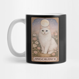 Angorance Tarot Card - Turkish Angora White Cat Art Mug