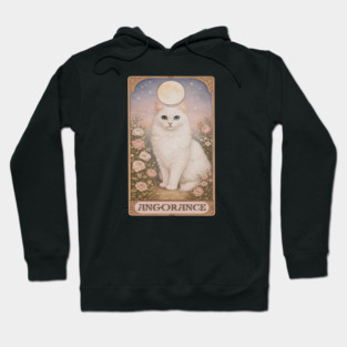 Angorance Tarot Card - Turkish Angora White Cat Art Hoodie
