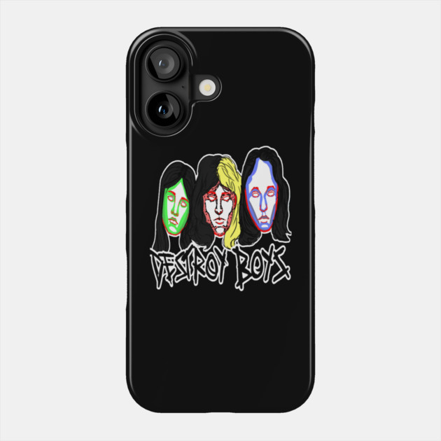 Destroy Boys Band Phone Case by Ink Lines