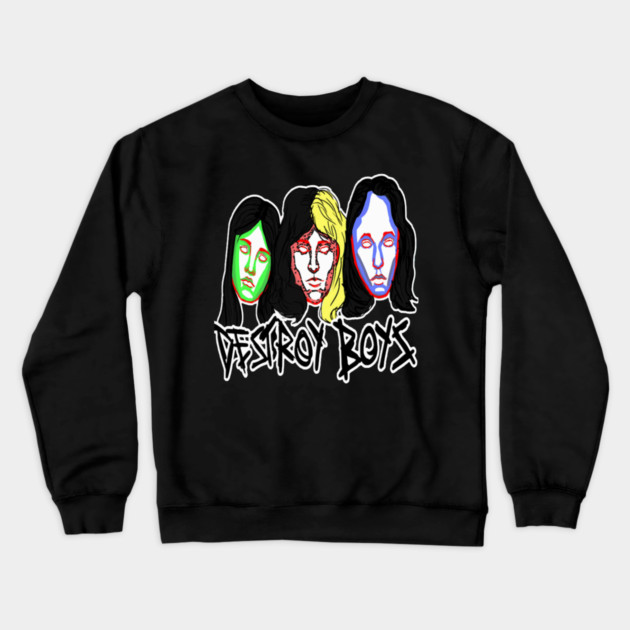 Destroy Boys Band Crewneck Sweatshirt by Ink Lines