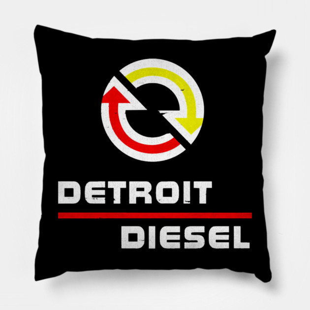 Detroits Diesel Pillow by Ink Lines