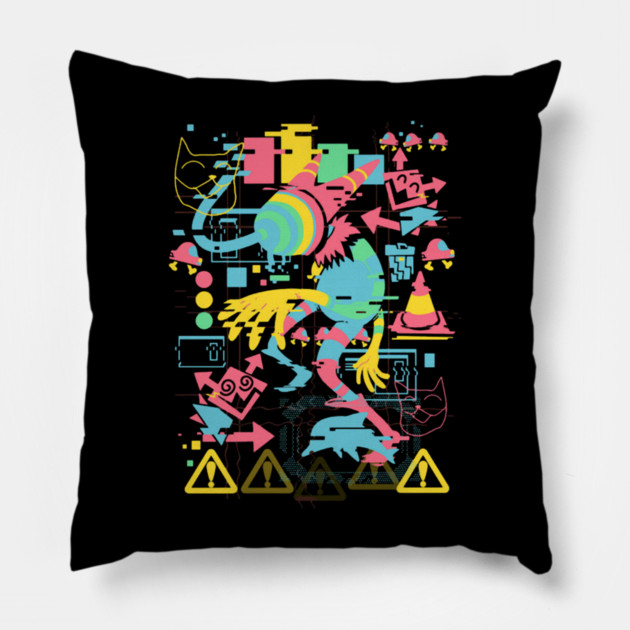 Deltarunes Disruption Pillow by Ink Lines