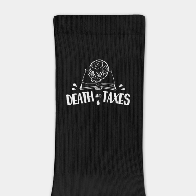 Death And Taxes Simplistic by Ink Lines