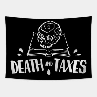 Death And Taxes Simplistic Tapestry