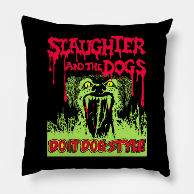 Do It Dog Style Pillow by Ink Lines