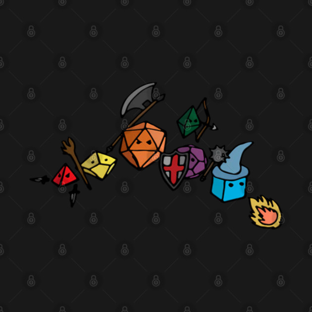 Dice Party Sketch by Ink Lines