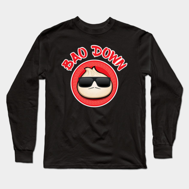 Dim Sum Bao Bun Funny Asian Food Long Sleeve T-Shirt by Ink Lines
