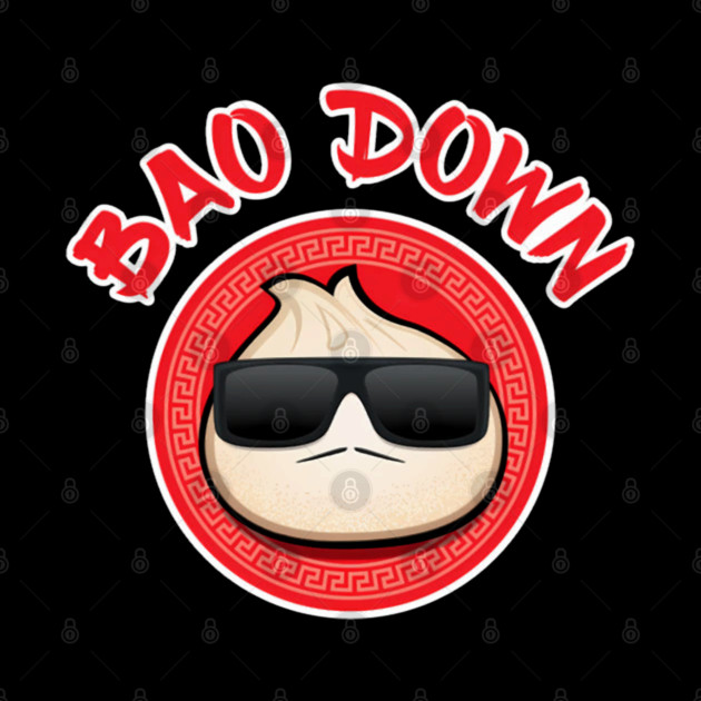 Dim Sum Bao Bun Funny Asian Food by Ink Lines