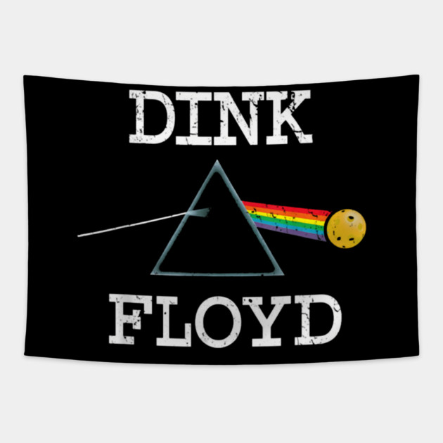 Dink Floyds Funny Pickleball Tapestry by Ink Lines