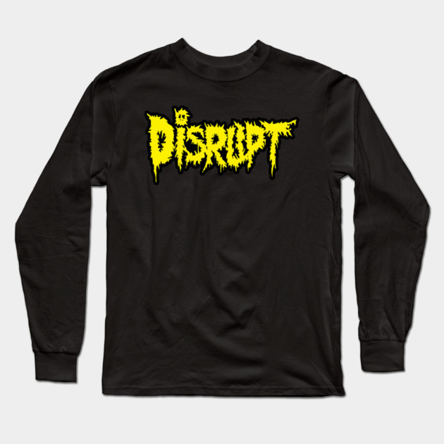 Disrupts Band Long Sleeve T-Shirt by Ink Lines