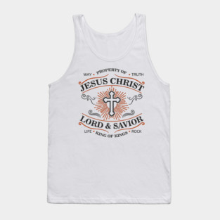 Property of Jesus Christ Lord & Savior Christian Life Tank Top