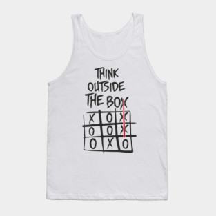 Think Outside the Box Nonconformist Sarcasm Tank Top