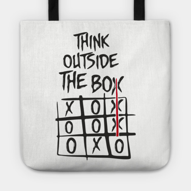 Think Outside the Box Nonconformist Sarcasm Tote by Anticorporati