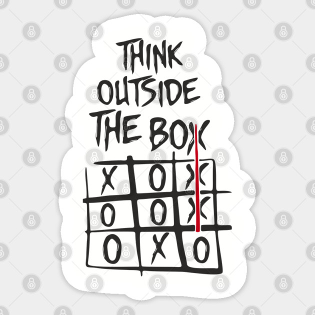 Think Outside the Box Nonconformist Sarcasm Sticker by Anticorporati