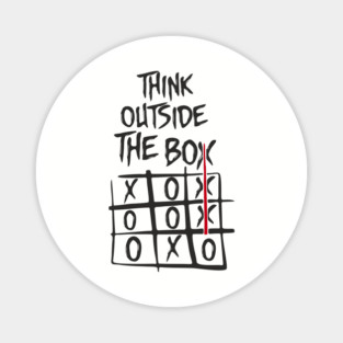 Think Outside the Box Nonconformist Sarcasm Magnet