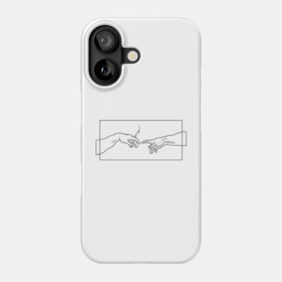 The Creation of Chill Michelangelo Parody Phone Case