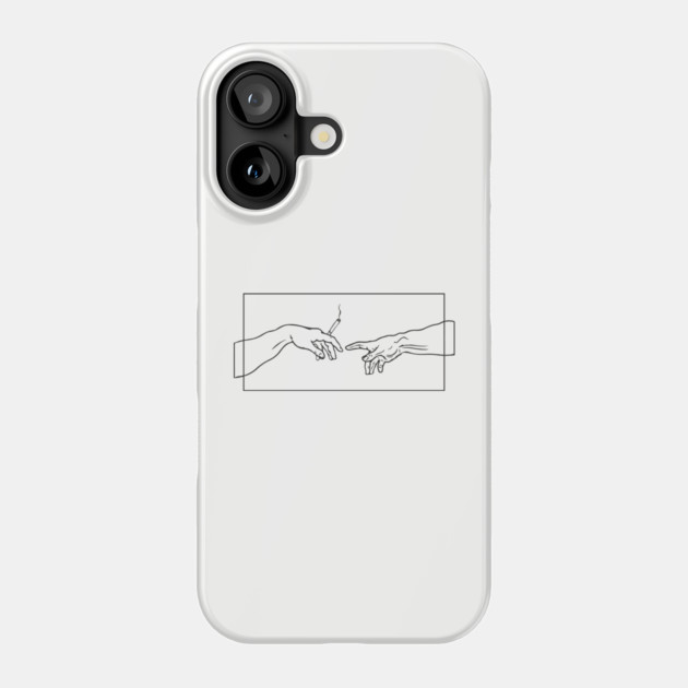 The Creation of Chill Michelangelo Parody Phone Case by Anticorporati