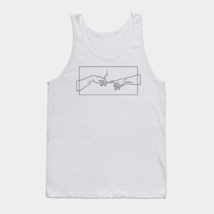 The Creation of Chill Michelangelo Parody Tank Top