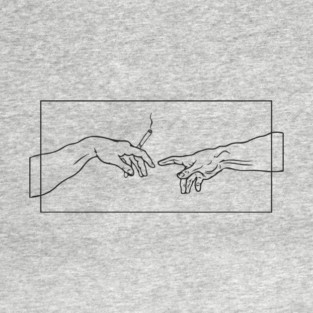 The Creation of Chill Michelangelo Parody T-Shirt