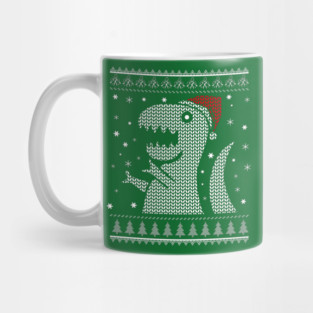 Christmas Dino Ugly Sweater Mug
