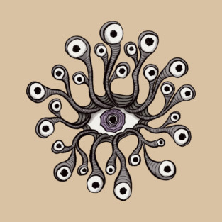 All-Seeing Eye with Tentacle Eyelashes T-Shirt