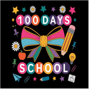 100 Days School Learning Milestone Posters and Art