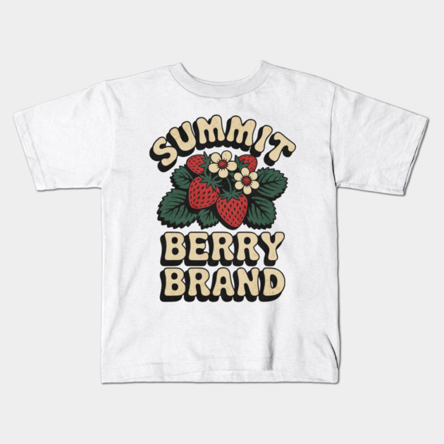 Summit Berry Brand Kids T-Shirt by Designed By Marty
