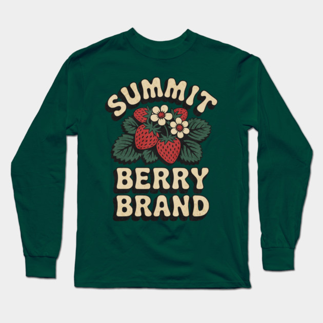 Summit Berry Brand Long Sleeve T-Shirt by Designed By Marty