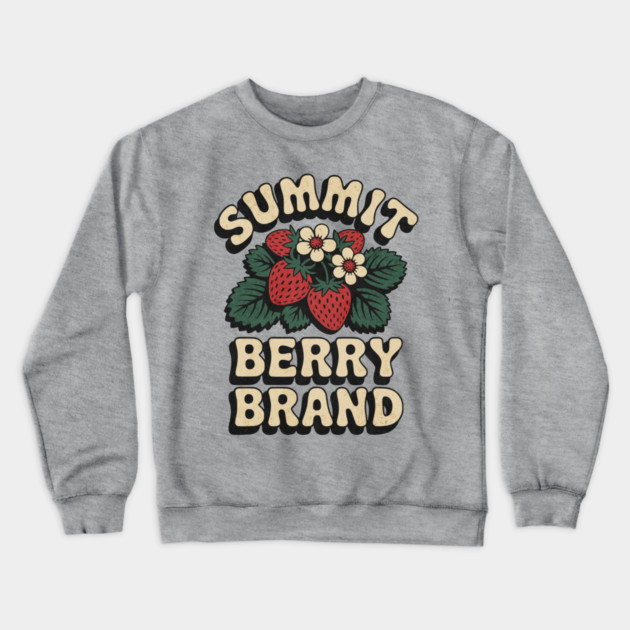 Summit Berry Brand Crewneck Sweatshirt by Designed By Marty